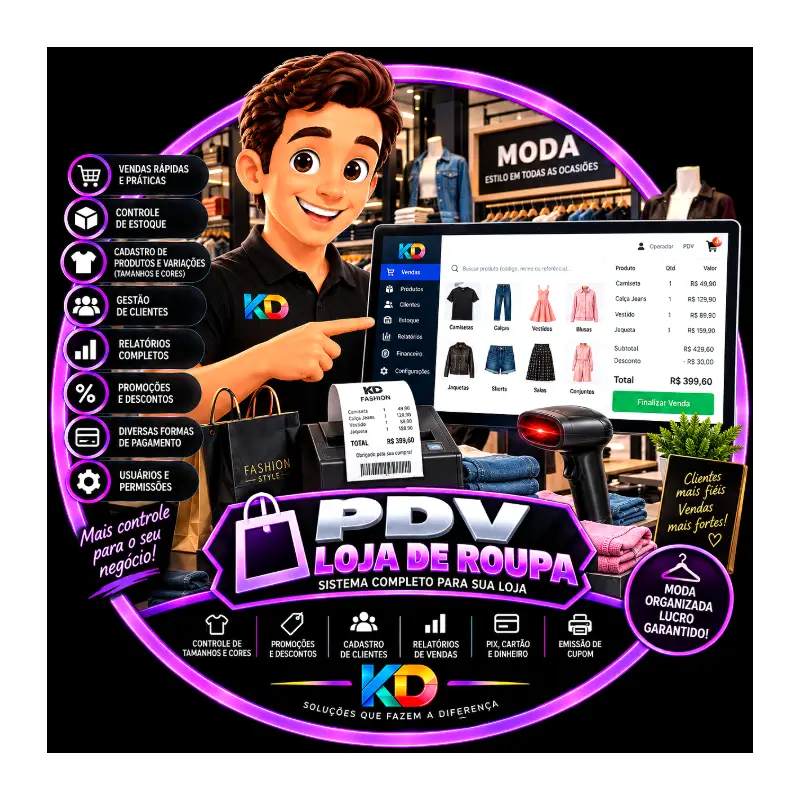 PDV + GESTÃO LOJAS